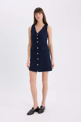 Resim Defacto Kadın Kısa Kol Elbise C1792AX/NV235