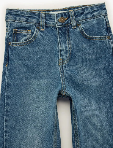 Resim Koton Kız Çocuk Jean Pantolon 6SKG40081AD