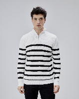 Resim Paul&More Erkek Triko Kazak Arpol Dik Yaka Fermuarlı Pl