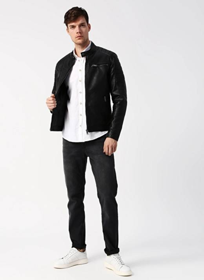 Resim Jack & Jones Jjerocky Jacket Noos Erkek Deri Mont Ve Ceket 12147218