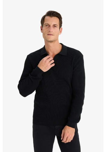 Resim Defacto Erkek  Kazak E6752AX/BK81