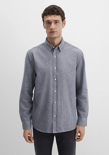 Resim Mavi Erkek Uzun Kol Gömlek M0211765-89892