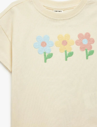 Resim Koton Kız Bebek T-shirt 6SMG10013AK