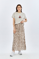 Resim Viole&More Kadın Etek Uzun Önden Düğmeli