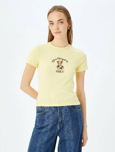 Resim Koton Kadın T-shirt 5SAL10208IK
