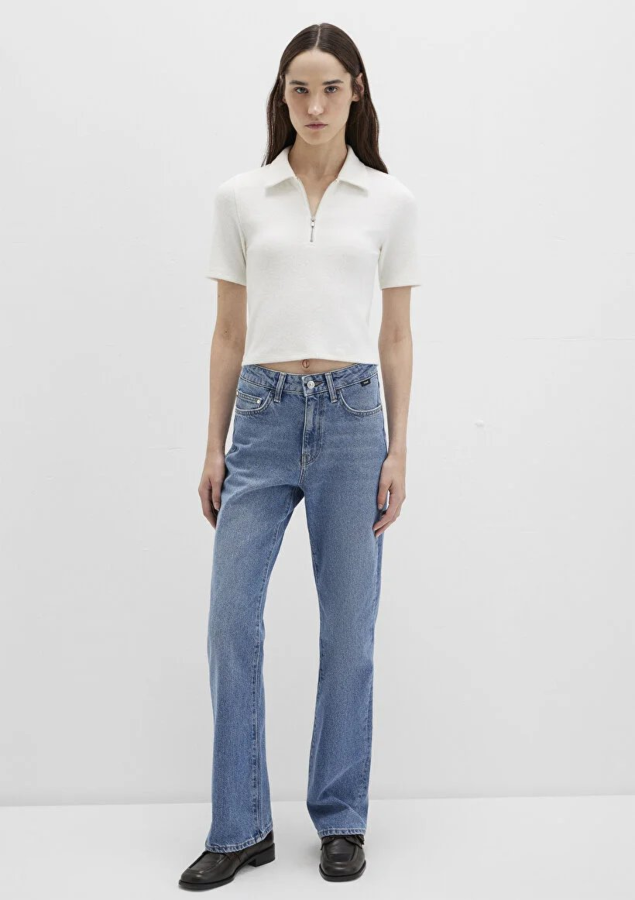 Resim Mavi Kadın T-shirt M1613593-70057