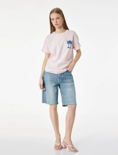 Resim Koton Kadın T-shirt 6SAL10078IK