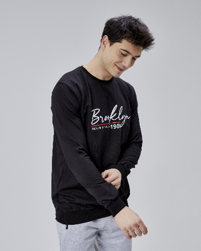 Resim Paul&More Erkek Sweat Brooklyn 0 Yaka 2 İp