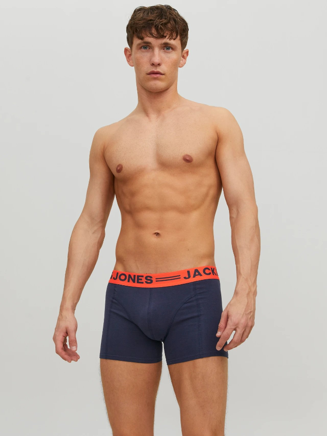 Resim Jack & Jones Jacaıden Solıd Trunks 3 Pack Sn Erkek Boxer&Külot 12113943