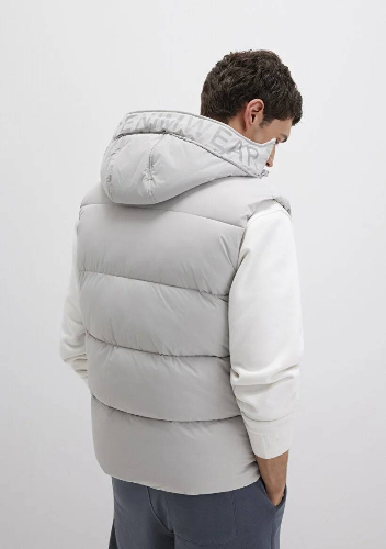 Resim Mavi Kapüşonlu Erkek Yelek M0110089-70075