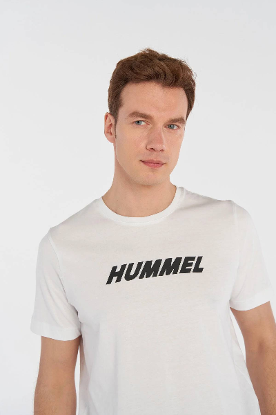 Resim Hummel Hml Elemental Logo Cotton Tee Erkek T-shirt 911947-9001