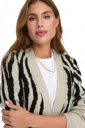Resim Only Onljade Zebra Ls Cardıgan Cc Knt Kazak 15324455