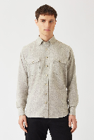 Resim Gm2008000262 Düz Flanel Regular Uzun Tpt Erkek Gömlek