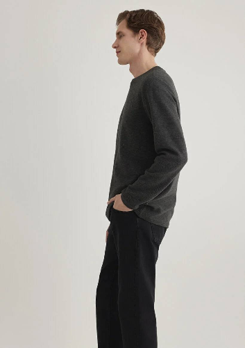 Resim Mavi Uzun Kol Penye Erkek Sweat M064622-26834