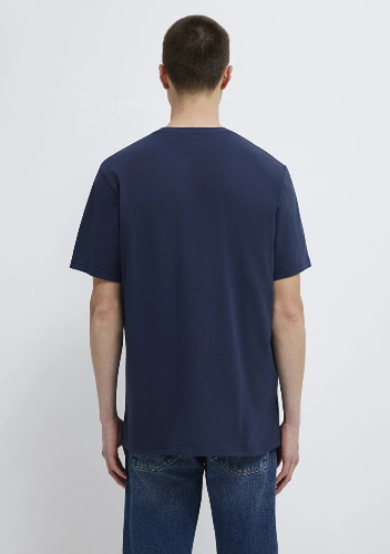 Resim Mavi Logo Tişört Derin Lacivert Erkek T-Shirt M0611714-70497