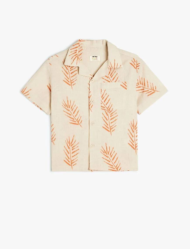 Resim Koton Erkek Çocuk  Kısa Kol Gömlek 5SKB60074TW