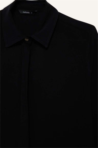 Resim Defacto Kadın Uzun Kol Gömlek Z6472AZ/BK81