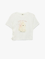 Resim Koton Kız Çocuk T-shirt 6SKG10264AK