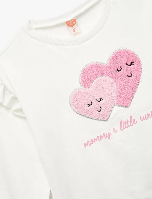 Resim Koton Kız Bebek Sweat 6Wmg10011Ak