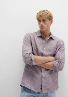 Resim Mavi Çizgili Erkek Gömlek M0211704-90926