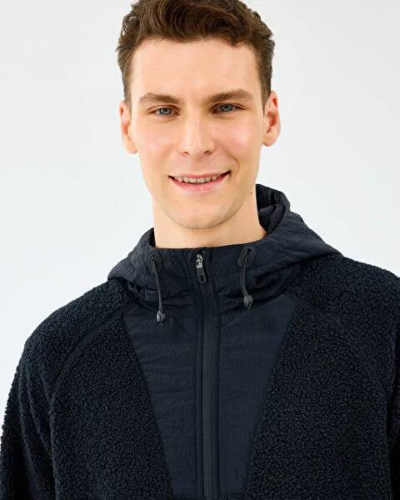 Resim Skechers M Comfort Hoodie Sherpa  Erkek Ceket S2520131-3817
