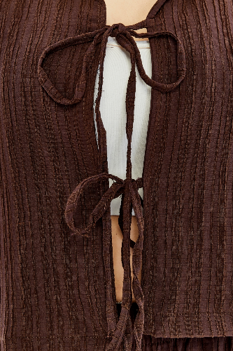 Resim Viole&More Kadın Etek Takım Kolsuz Bağlamalı