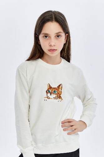 Resim Yenikoza Kız Çocuk Sweat