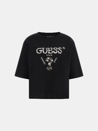 Resim Guess Athleisure  Kadın  T-shirt V4YI06I3Z14-FJ8N Aurelıe Boxy Tee