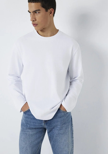 Resim Mavi Erkek T-shirt M0613170-620