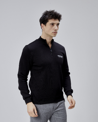 Resim Paul&More Erkek Sweat Model 1 Yarım Fermuarlı