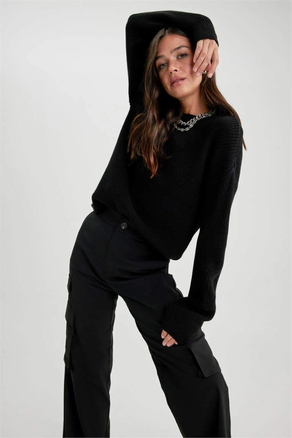 Resim Defacto Kadın  Kazak H6905AZ/BK27