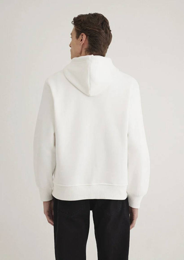 Resim Mavi Kapüşonlu Erkek Sweatshirt M065809-34519