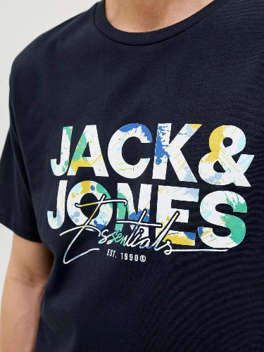 Resim Jack & Jones Jjgeplas Tee Ss Crew Neck Ln Erkek T-shirt 12278523