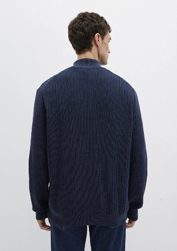 Resim Mavi Full Zip Erkek Ceket M0710326-70490