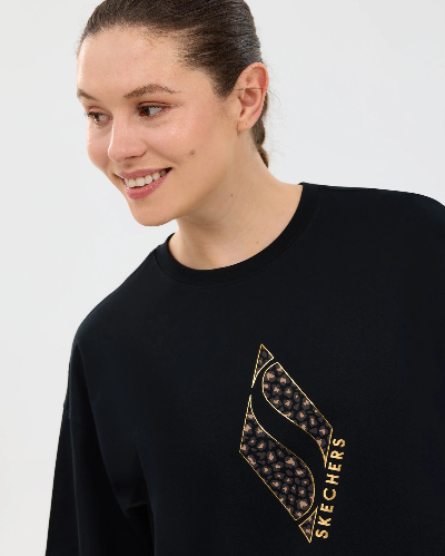 Resim Skechers  W Oversize Fit Graphic Kadın T-shirt S2610050-3817