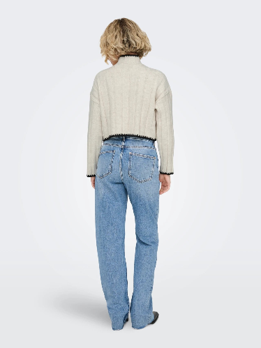 Resim Only Onlchick Stitch Ls Highneck Knt Noos Kadın Kazak 15329963