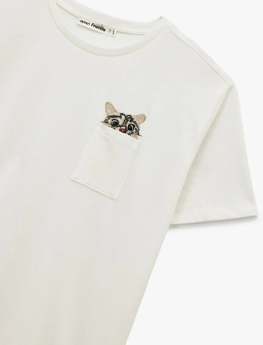 Resim Koton Kadın T-shirt 6SAL10131IK