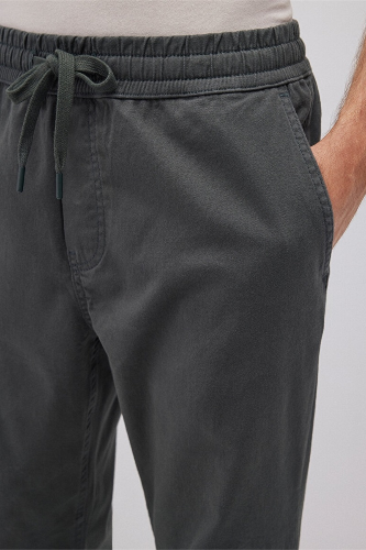 Resim Mavi Beli Lastikli Erkek Kanvas Pantolon M000169-71598