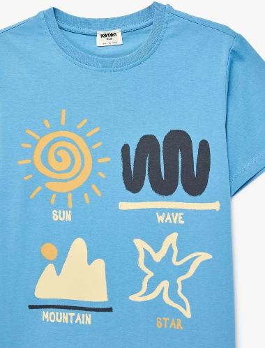 Resim Koton Erkek Çocuk T-shirt 6SKB10148TK