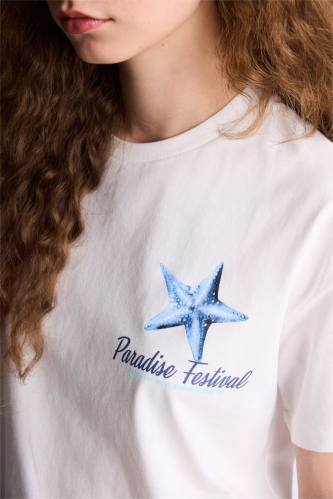 Resim Defacto Kadın T-shirt G9005AX/WT32