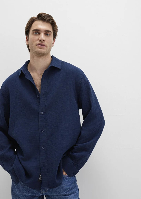Resim Mavi Erkek Uzun Kol Gömlek M0211518-80872