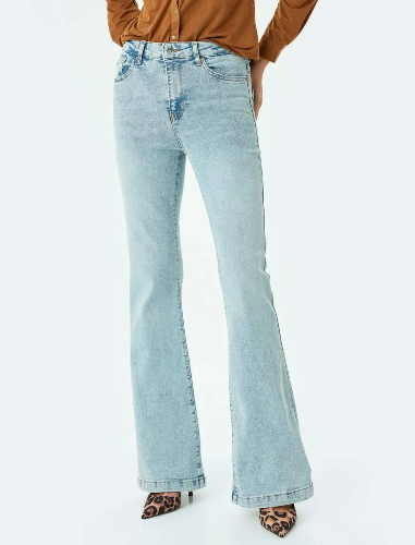 Resim Koton Kadın Jean Pantolon 5SAL40032MD