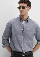 Resim Mavi Erkek Uzun Kol Gömlek M0211765-89892