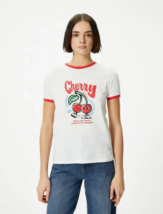 Resim Koton Kadın T-shirt 5SAL10189IK