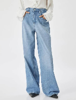 Resim Koton Kadın Jean Pantolon 5Wal40091Md