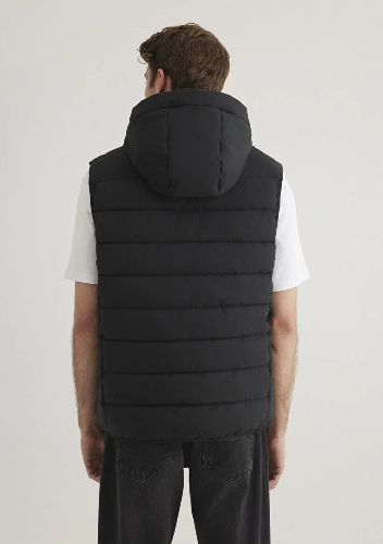 Resim Mavi Kapüşonlu Erkek Yelek M0110554-900