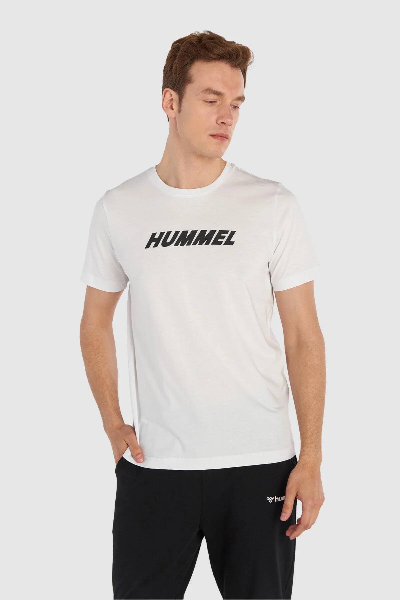 Resim Hummel Hml Elemental Logo Cotton Tee Erkek T-shirt 911947-9001