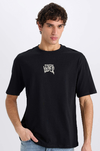 Resim Defacto Erkek  T-shirt D6786AX/BK81