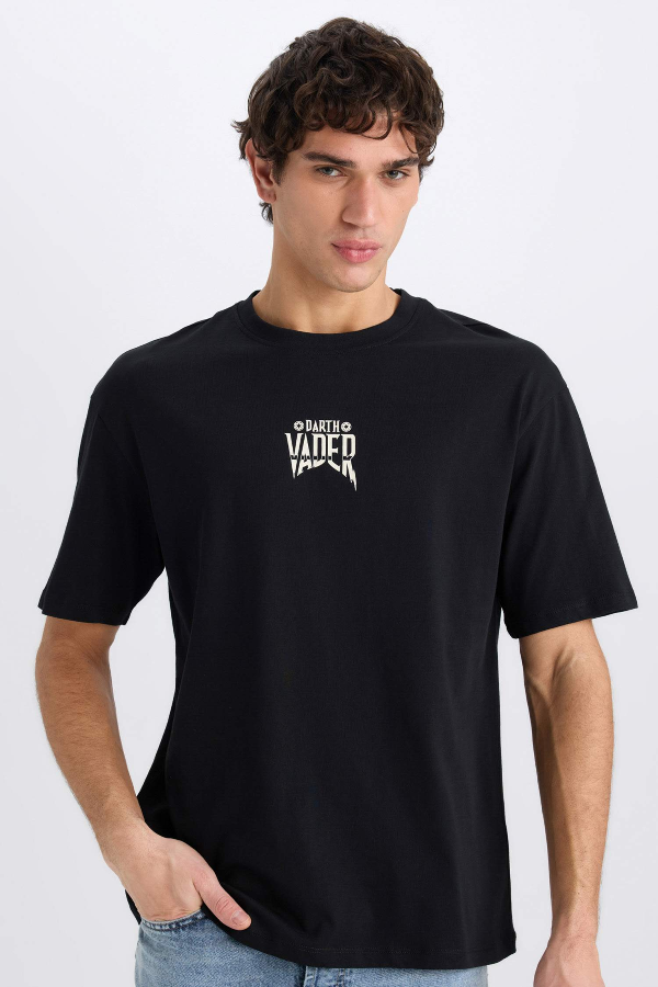 Resim Defacto Erkek  T-shirt D6786AX/BK81