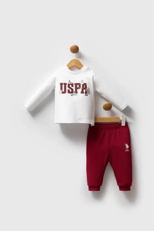 Resim U.S. Polo Assn Kids Erkek Bebek Sweat Takım USB2533